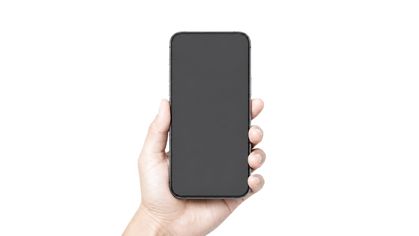 A hand holding a phone with Julia's live business dashboard